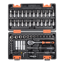 Набор инструментов ВИХРЬ, 1/4", 57 предм, кейс